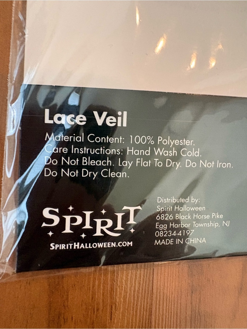 Spirit Halloween Lace Veil - Picture 3 of 5